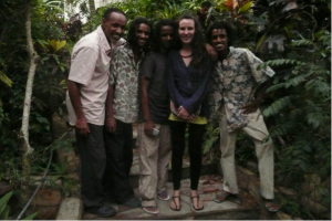 Me with Rita Marley's Band The Three Brothers